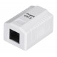 LANBERG SURFACE MOUNTING SOCKET CAT.6 1XRJ45 WHITE