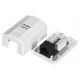 LANBERG SURFACE MOUNTING SOCKET CAT.6 1XRJ45 WHITE