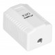 LANBERG SURFACE MOUNTING SOCKET CAT.6 1XRJ45 WHITE
