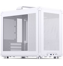 PC case Jonsbo C6 MAX, Mini, Micro-ATX, Tempered Glass - White