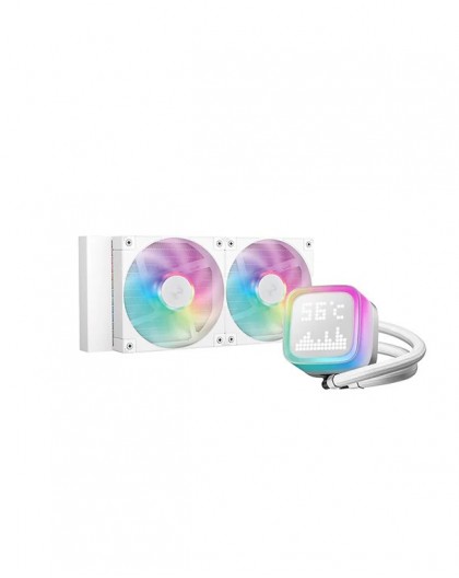 DeepCool LP240 Computer case, Processor All-in-one liquid cooler 12 cm White 1 pc(s)